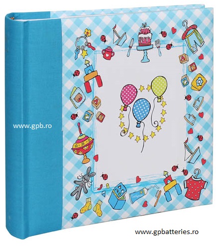 Henzo album KidsWorld slip in blue 200P 10 x 15